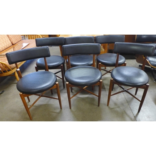 152 - A set of six G-Plan Fresco teak dining chairs