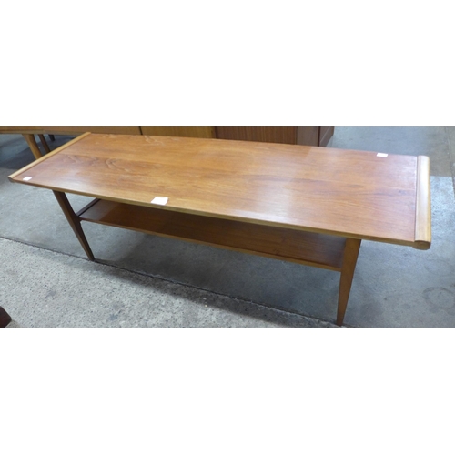 166 - A Myers teak rectangular coffee table