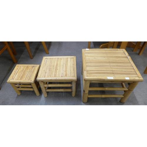 172 - An Italian bamboo nest of tables