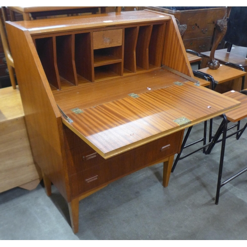 186 - A teak bureau