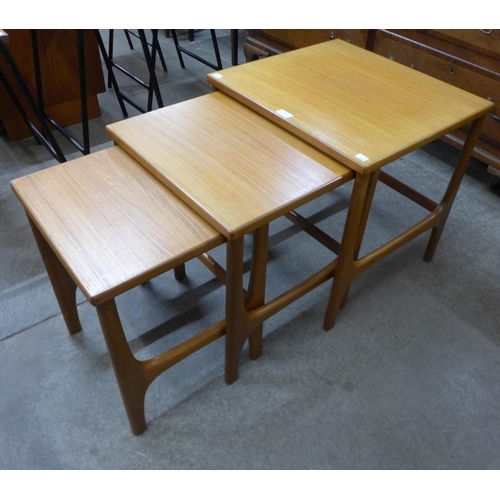 205 - A teak nest of tables