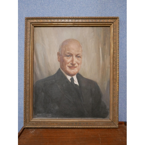 21 - Arthur Spooner (1873-1962), portrait of Arthur White of Nottingham, oil on board, signed and dated 1... 