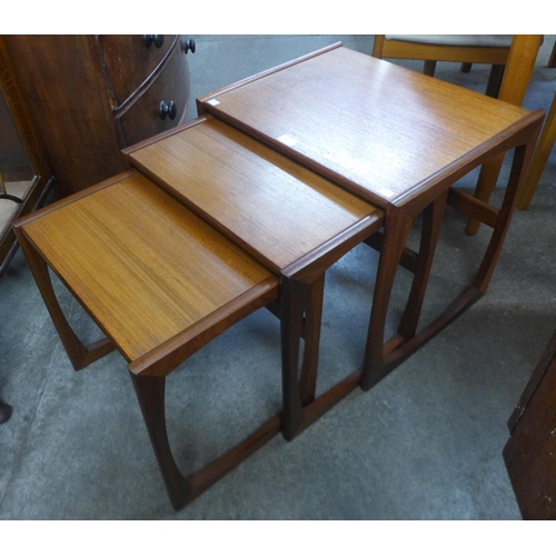 212 - A G-Plan Quadrille teak nest of tables