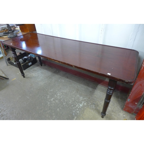 249D - A Victorian mahogany folding trestle table