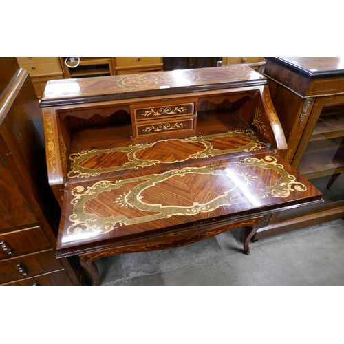 257 - An 18th Century style Italian inlaid walnut bureau de dame