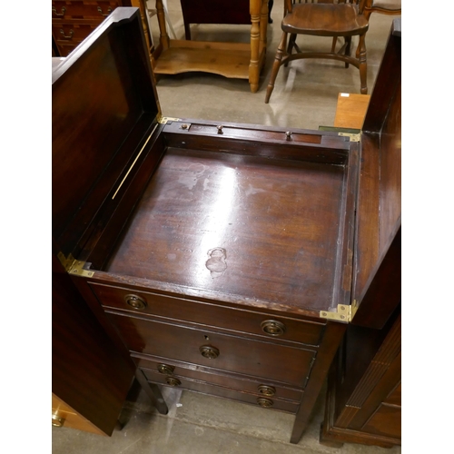 266 - A George III mahogany gentleman's night stand