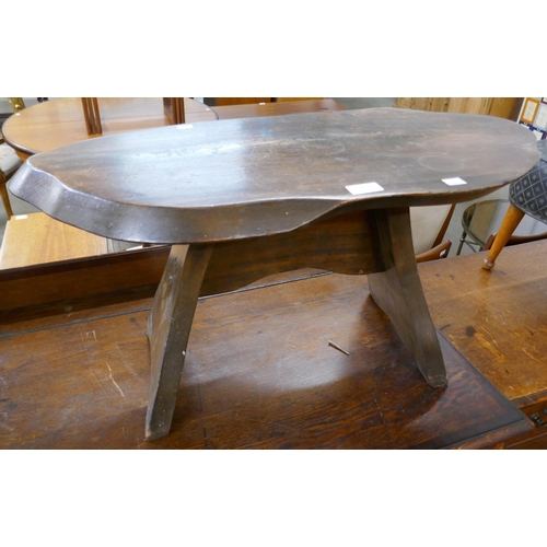 268 - A rustic elm coffee table