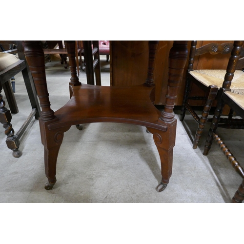 344 - A Victorian Aesthetic Movement walnut octagonal centre table