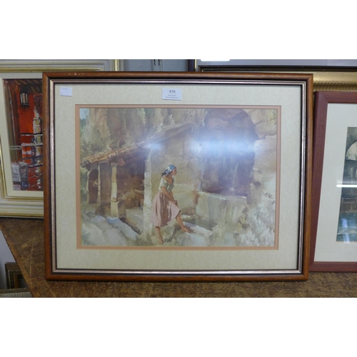 476 - Assorted Sir William Russell Flint prints and other prints