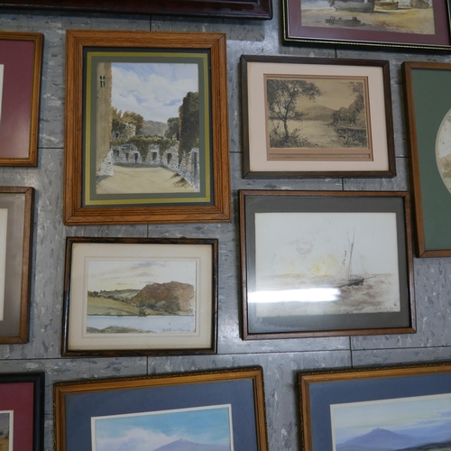 90 - Assorted 19th and early 20th Century English School watercolours (15)