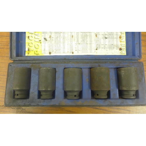 2344 - A Tool Point 5 piece hub nut socket set  *This lot is subject to VAT