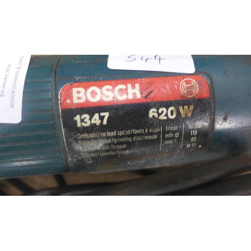 2346 - A Sealey SG101 angle grinder, Bosch 1347 angle grinder, Sealey SG100 angle grinder and a Wickes PD17... 