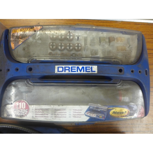 2351 - A Dremel 300 series corded multi-tool, a Blue Point accessory set and other accessory sets  *This lo... 