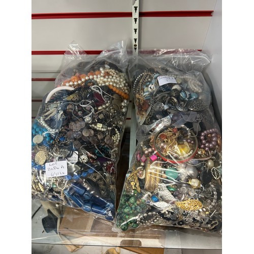 2084A - Two bags of costume jewellery