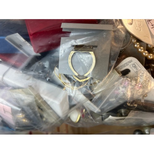 2084C - Two bags of costume jewellery