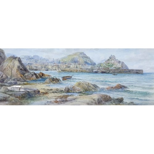 55 - Malcolm Crosse (late 19th/early 20th Century), Ilfracombe, watercolour, signed lower right, 29 x 75c... 