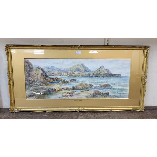 55 - Malcolm Crosse (late 19th/early 20th Century), Ilfracombe, watercolour, signed lower right, 29 x 75c... 