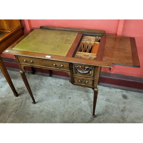 239 - An Edward VII mahogany and green leather topped lady's writing desk