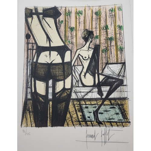 93 - Bernard Buffet (French 1928-1999), Jeux de Dames, folio of ten signed limited edition lithographs, 6... 