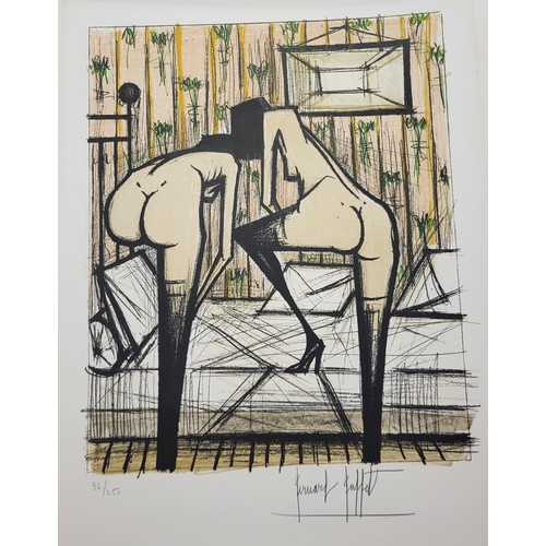 93 - Bernard Buffet (French 1928-1999), Jeux de Dames, folio of ten signed limited edition lithographs, 6... 