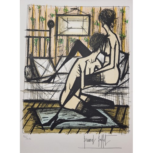 93 - Bernard Buffet (French 1928-1999), Jeux de Dames, folio of ten signed limited edition lithographs, 6... 