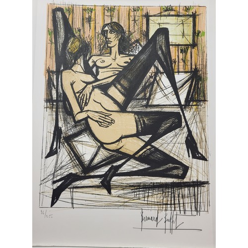 93 - Bernard Buffet (French 1928-1999), Jeux de Dames, folio of ten signed limited edition lithographs, 6... 