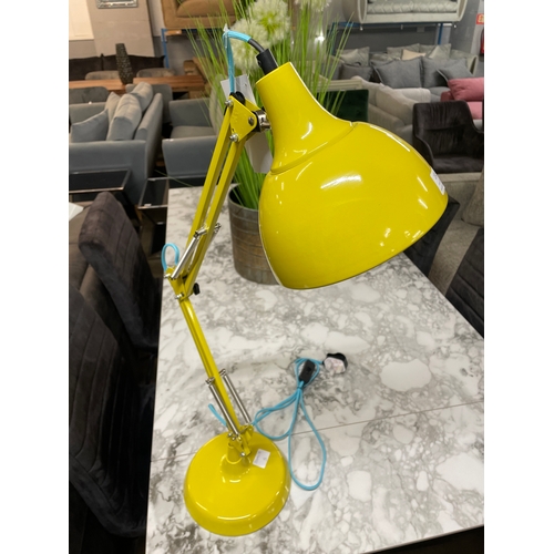 1305 - A yellow anglepoise lamp