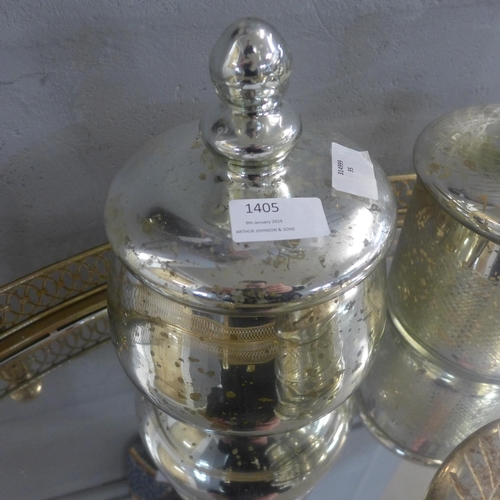 1445 - A silver bulbous trinket jar (2239307)   #