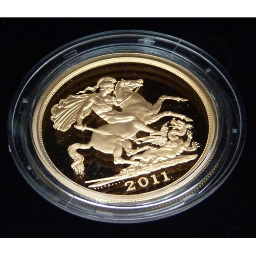 1016A - The Royal Mint, The 2011 Gold Proof Sovereign Five Coin Collection, 0451