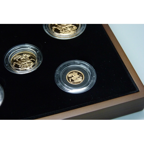 1016A - The Royal Mint, The 2011 Gold Proof Sovereign Five Coin Collection, 0451