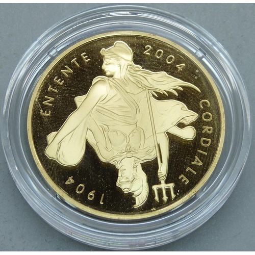 1016B - The Royal Mint, The 100th Anniversary of the Entente Cordiale, Limited Edition, one 17g 20 Euro coin... 