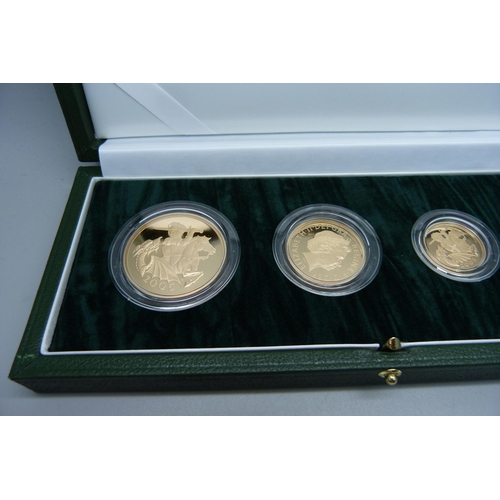 1016D - The Royal Mint, The 2005 UK Gold Proof Four-Coin Sovereign Collection, 0541