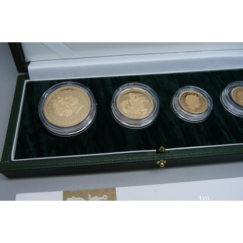 1016D - The Royal Mint, The 2005 UK Gold Proof Four-Coin Sovereign Collection, 0541