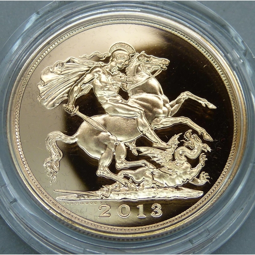 1016F - The Royal Mint, 2013 Sovereign Collection, Brilliant Uncirculated £5, 066