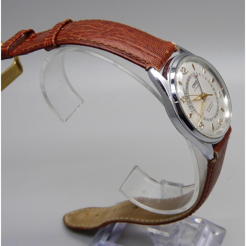 1048 - An Oris 17 jewels pointer wristwatch