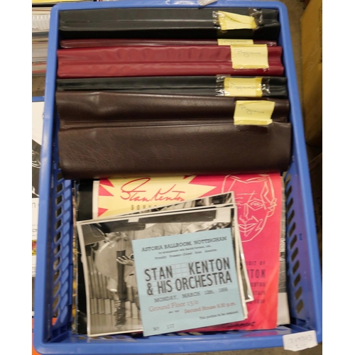 1055 - A box of jazz magazines, jazz concert programmes and theatre programmes **PLEASE NOTE THIS LOT IS NO... 