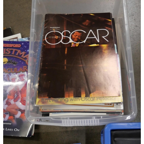 1055 - A box of jazz magazines, jazz concert programmes and theatre programmes **PLEASE NOTE THIS LOT IS NO... 