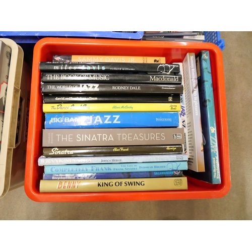 1096 - Five boxes of jazz and big band books **PLEASE NOTE THIS LOT IS NOT ELIGIBLE FOR POSTING AND PACKING... 