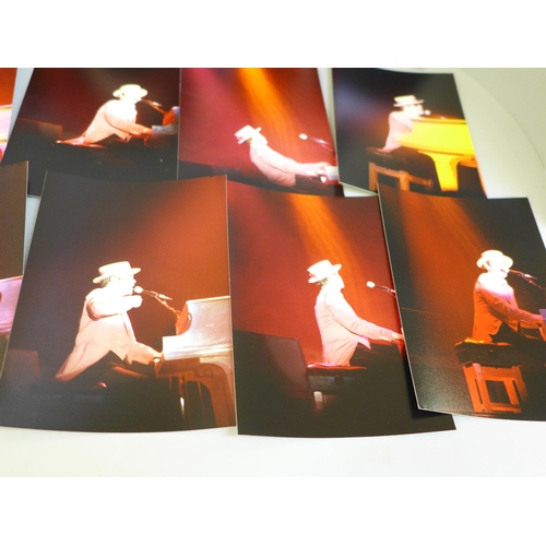 649 - Nineteen Elton John original concert photographs from the 1980s with negatives