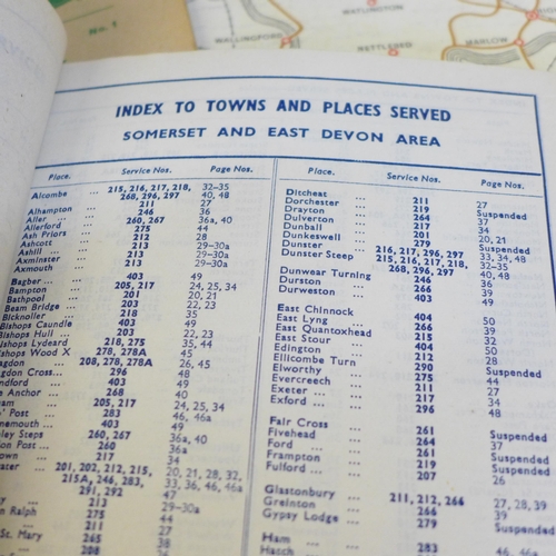 666 - Twenty Bus and Coach Timetables, 1929-1972