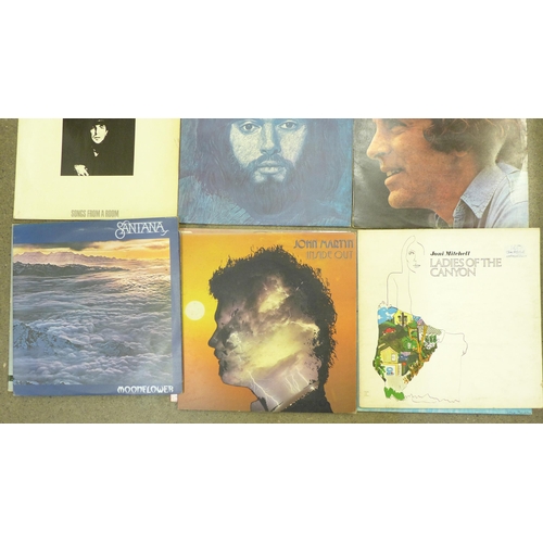 678 - Twelve LP records; Bob Dylan, Tim Buckley, Leonard Cohen, etc.