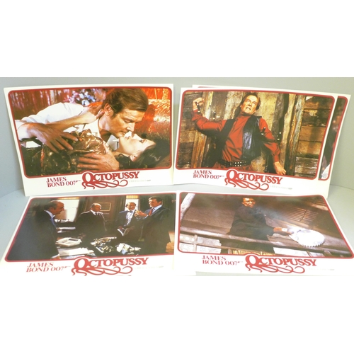 690 - A set of fourteen James Bond Octopussy lobby cards