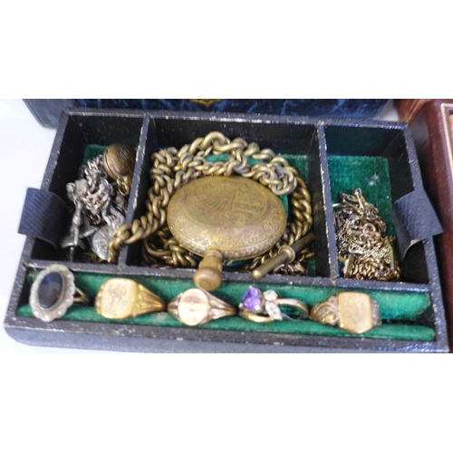 703 - Two boxes of vintage costume jewellery