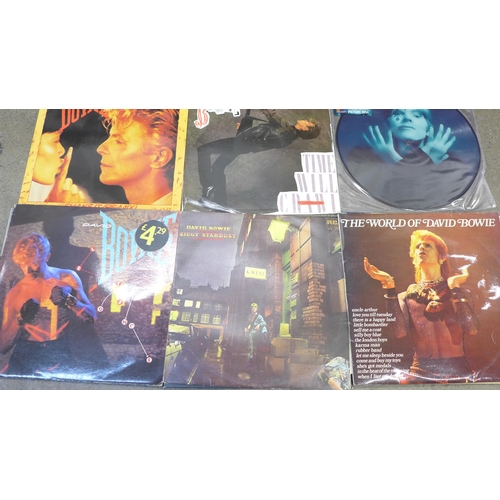 710 - Twelve David Bowie LP records and 12