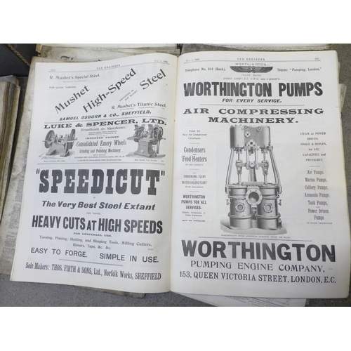 733 - A collection of approximately forty 19th Century Engineer newspapers