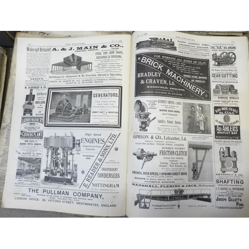 733 - A collection of approximately forty 19th Century Engineer newspapers