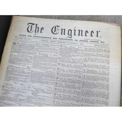 733 - A collection of approximately forty 19th Century Engineer newspapers