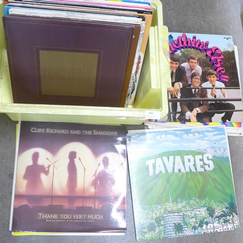 741 - A box of 1960s and 1970s LP records