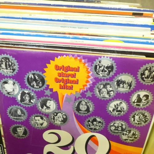 741 - A box of 1960s and 1970s LP records