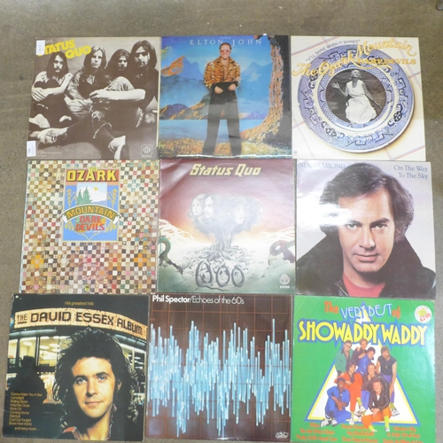 746 - 25 LP records including rock and pop